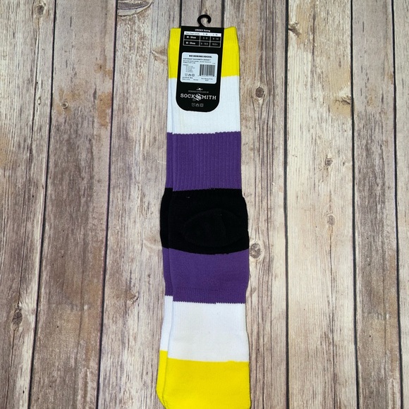 Non-Binary Pride Unisex Crew Socks - Picture 4 of 5